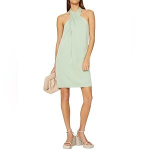 Phillip Lim Pistachio Green Halter Neck Dress Size 6 Minimalist